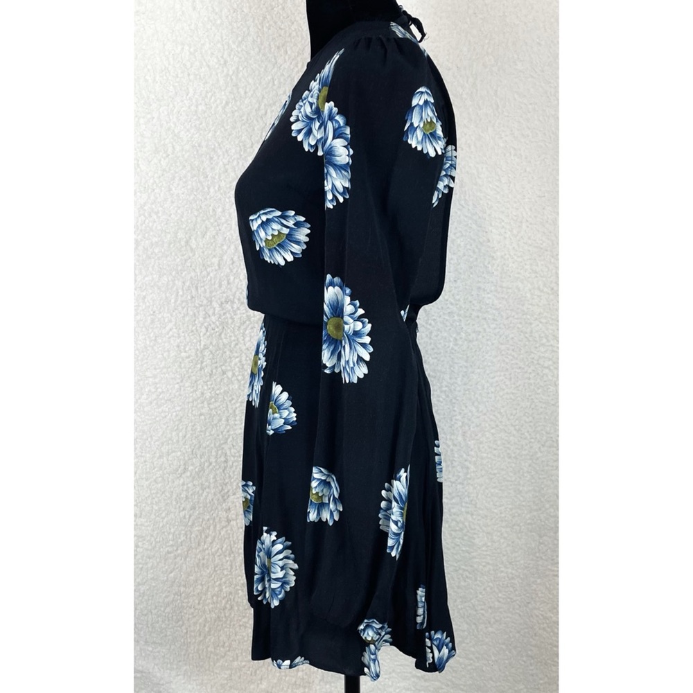 (VTG) REFORMATION • Floral Open-Back Long Sleeve Mini Dress, S - Picture 8 of 16